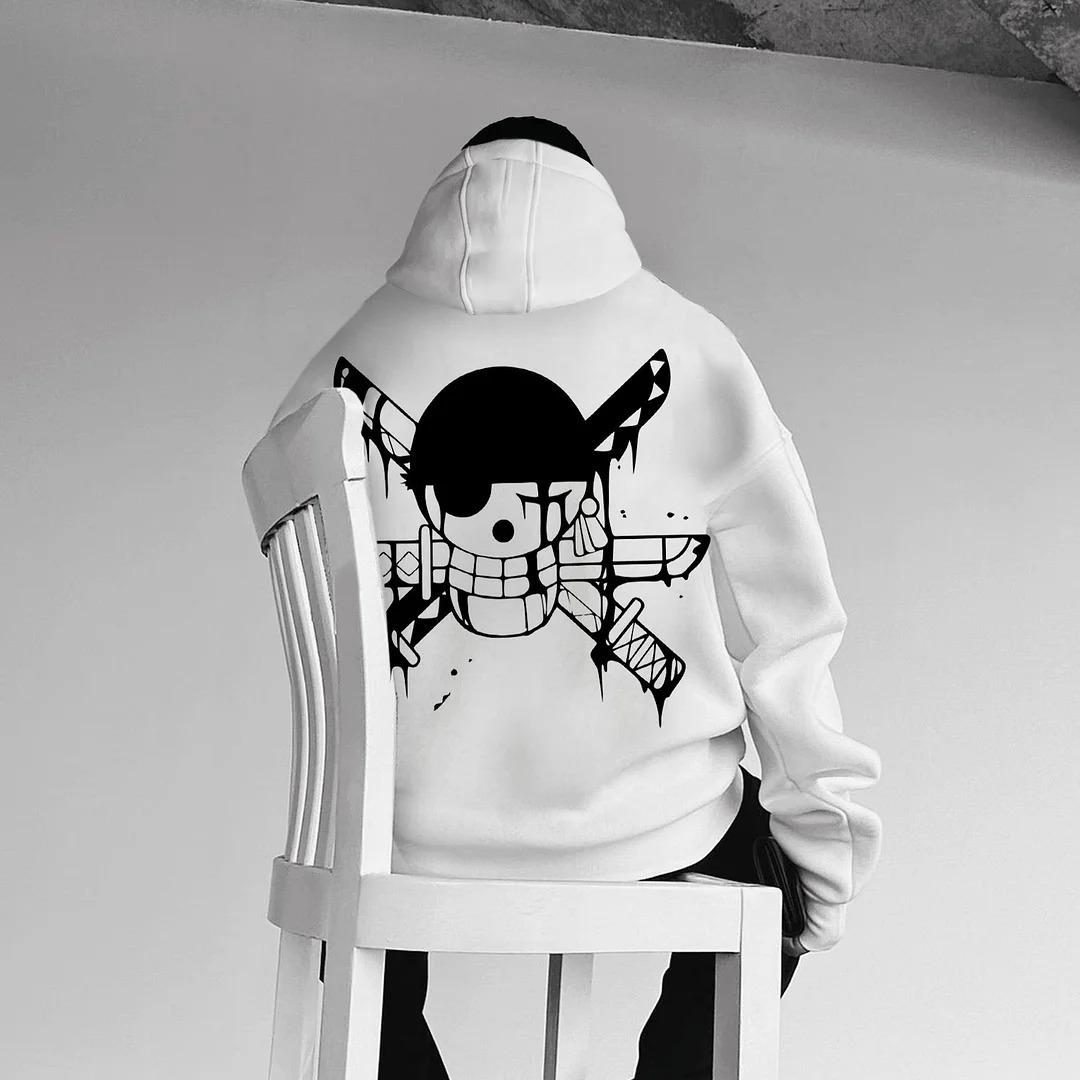 rononoa zoro Hoodie, One Pice Hoodie,Vintage 90s Bootleg Style Anime T-Shirt, Unisex Shirt, Retro Anime Tee, Vintage Graphic Tee - Kurodrip