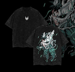 Kurodrip "Kafka Hibino" Kaiju No. 8 Vintage Washed Oversized T-Shirt
