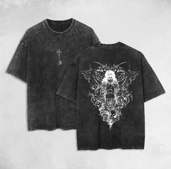 Kurodrip "Ymir Fritz the Founding Titan Attack on Titan" Vintage Washed Oversized T-Shirt - Kurodrip