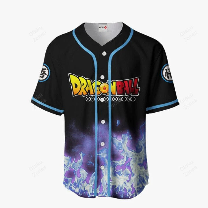 3D Anime Vegeta Fighter Blue Fire Custom Fandom - Dragon Ball Baseball Tee - Kurodrip
