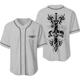 Berserk Skull Death Metal Baseball Jersey - Kurodrip
