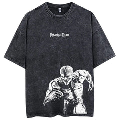 Kurodrip "Armored" Attack on Titan Vintage Washed Oversized T-Shirt
