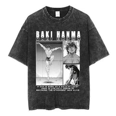 Kurodrip "Dream" Baki Hanma Vintage Washed Oversized T-Shirt