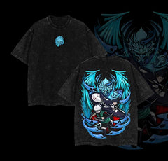 Kurodrip "Kakashi x Obito" Naruto Vintage Washed Oversized T-Shirt