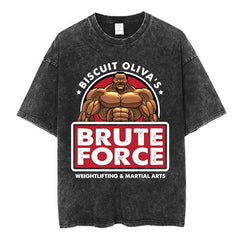 Kurodrip "Brute Force" Baki Hanma Vintage Washed Oversized T-Shirt