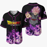 3D Anime Goku Rose Custom Fandom - Dragon Ball Baseball Tee - Kurodrip