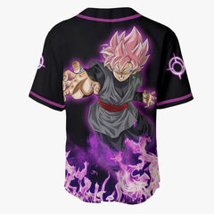 3D Anime Goku Rose Custom Fandom - Dragon Ball Baseball Tee - Kurodrip