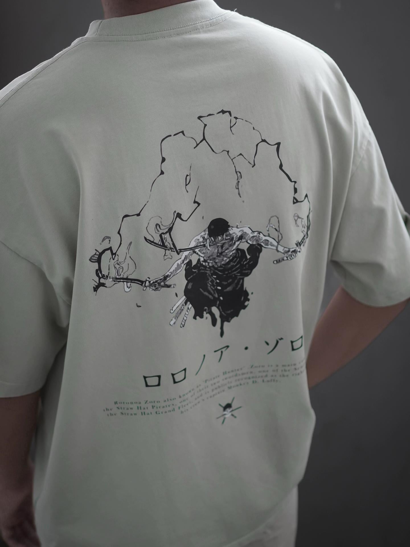 Exclusive Roronoa Zoro One Piece Anime Oversize T Shirt - Kurodrip