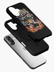 Kurodrip "Demon Slayer Black and White Manga iPhone 116 Tough Case