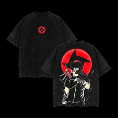 Kurodrip "Shisui Uchiha" Naruto Vintage Washed Oversized T-Shirt