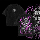 Kurodrip "Roronoa Zoro Asura Form" One Piece Vintage Washed Oversized T-Shirt