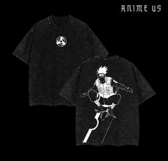 Kurodrip "Kakashi Hatake Anbu" Naruto Vintage Washed Oversized T-Shirt