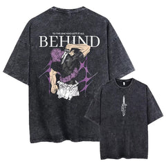 Kurodrip "Toji Behind" Jujutsu Kaisen Vintage Washed Oversized T-Shirt