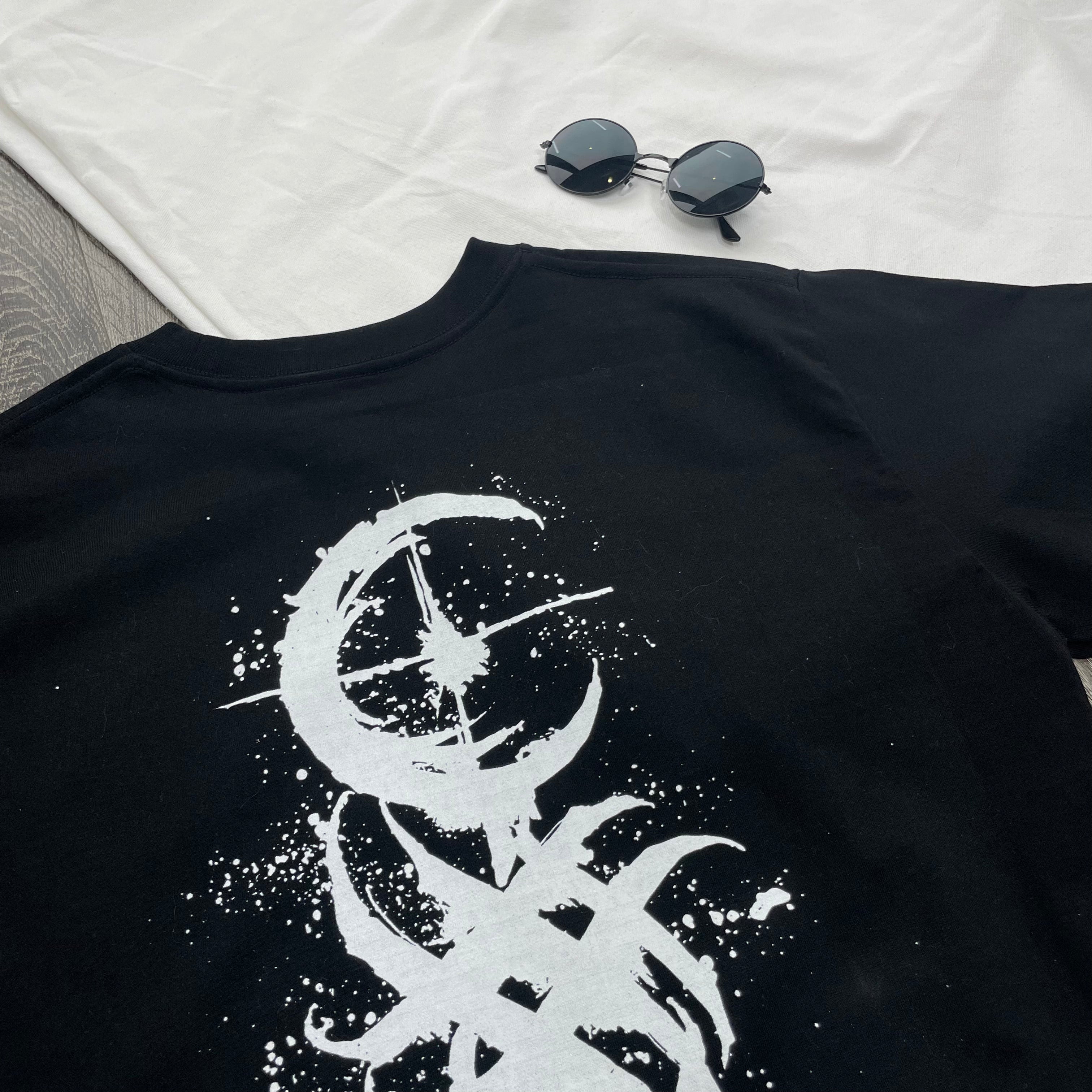 Dead Moon Art Totem Print Oversize T Shirt - Kurodrip