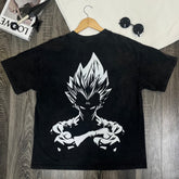Kurodrip "Super Saiyan Majin Vegeta Dragon Ball Z" Vintage Washed Oversized T-shirt - Kurodrip