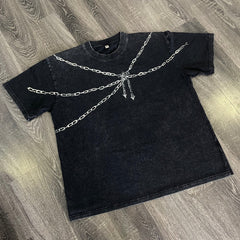 Kurodrip "Leader of the Phantom Troupe" Hunter x Hunter Vintage Washed Oversized T-Shirt