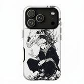 Kurodrip Yuji Itadori Inspired Anime Black White Manga Style Protective Cover Phone Case