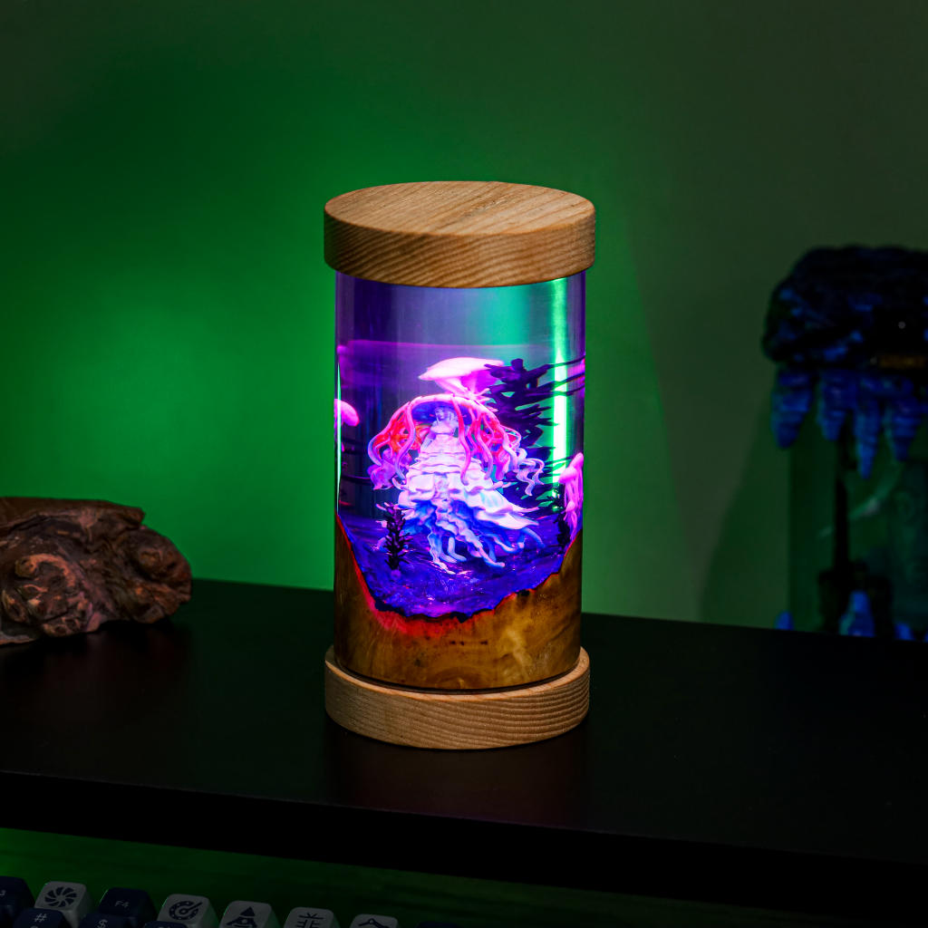 Jellyfish Lady Epoxy Night Lamp - Kurodrip