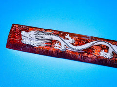 White Dragon Artisan Spacebar Keycap - Kurodrip