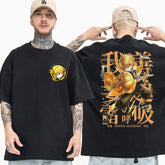 Zenitsu X Sleeping Beast - Demon Slayer Oversize T Shirt - Kurodrip
