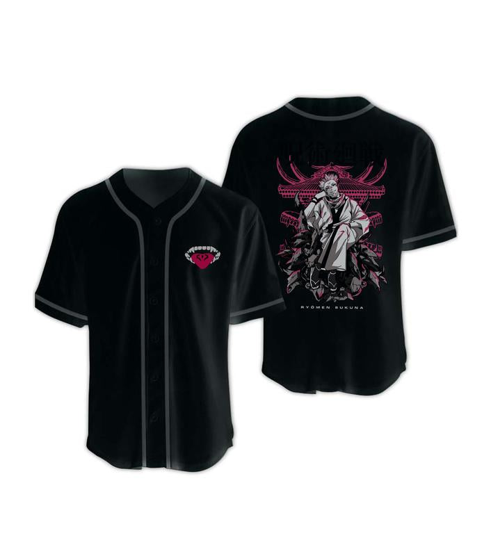 Sukuna Jujutsu Kaisen Baseball Jersey - Kurodrip