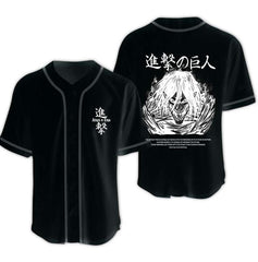 Camisa Eren Attack on Titan Baseball Jersey - Kurodrip