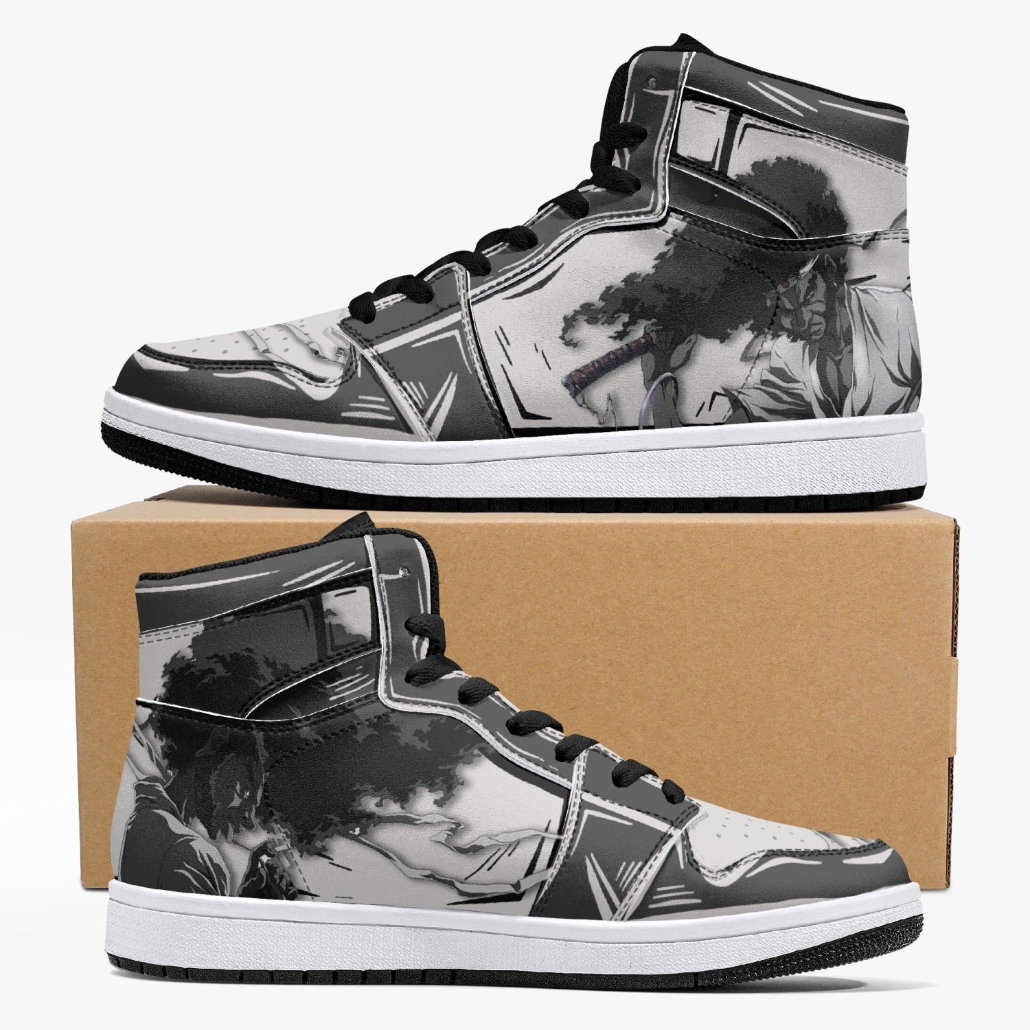 Afro Samurai Mid 1 Basketball Shoes