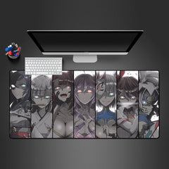 Anime Girl Glowing Eyes Size Gaming Mouse Pad - Kurodrip