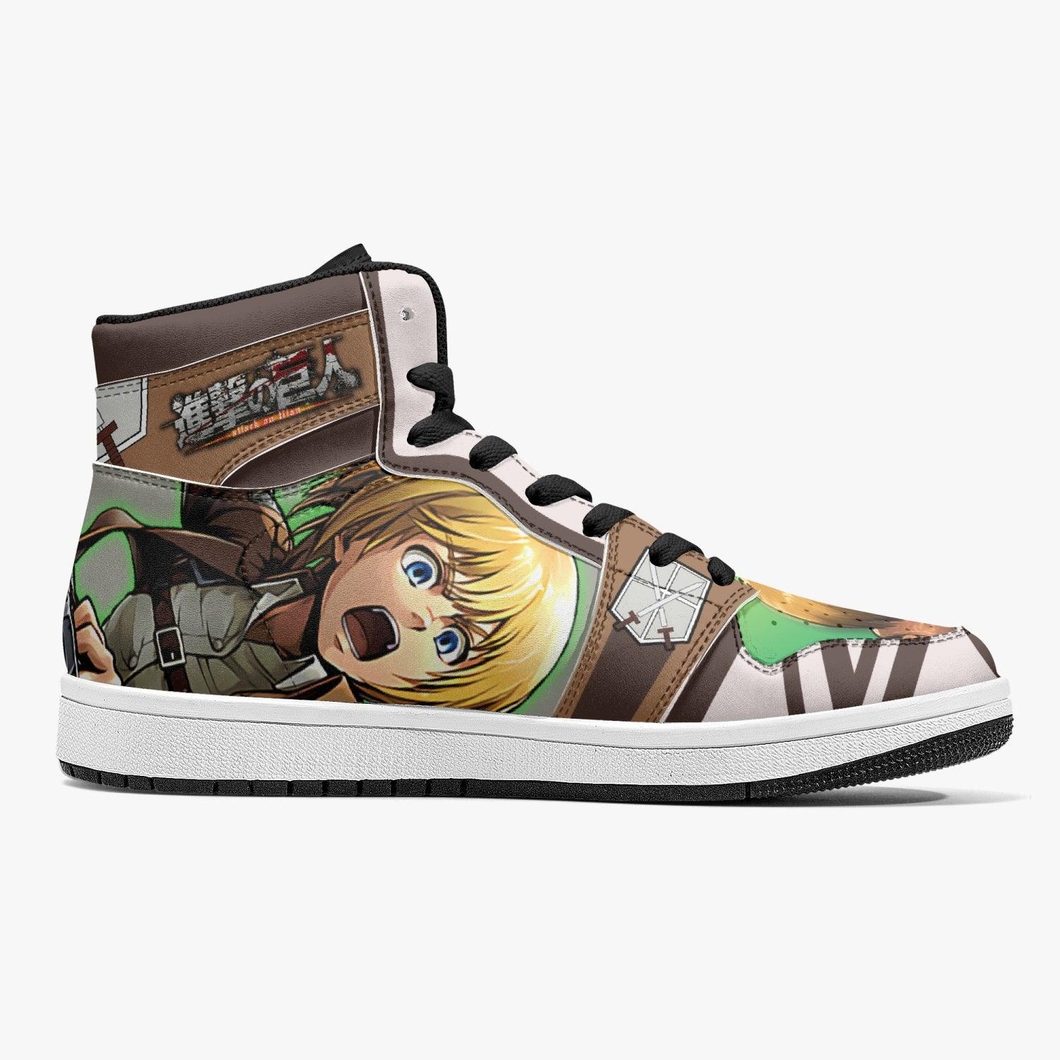 Armin Arlert Training Corps Shingeki no Kyojin Mid 1 Basketball Shoes