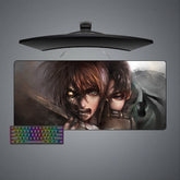 Attack on Titan Eren, Levi Size Gaming Mouse Pad,