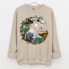 Studio Ghibli Sweatshirt, Miyazaki Shirt, Anime Lover Sweater - Kurodrip