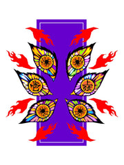 Kurodrip "Kokushibo Eyes in Pop Art" Demon Slayer iPhone 116 Phone Case