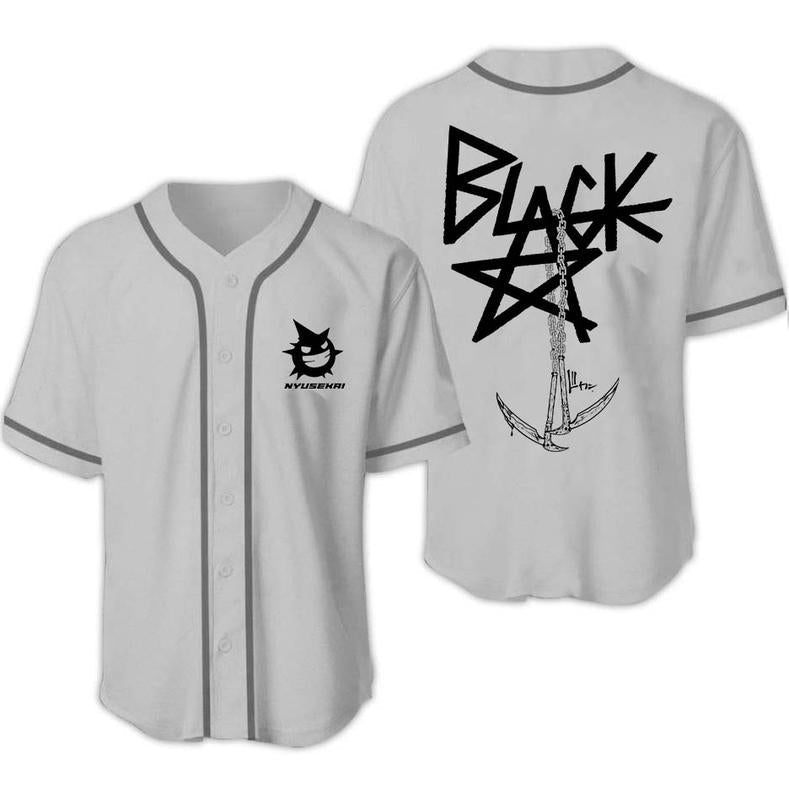 Blackstar X Chain-Scythe - Soul Eater Baseball Jersey - Kurodrip
