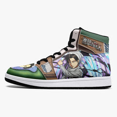 Captain Levi Cleaner Shingeki no Kyojin Mid 1 Basketball Shoes