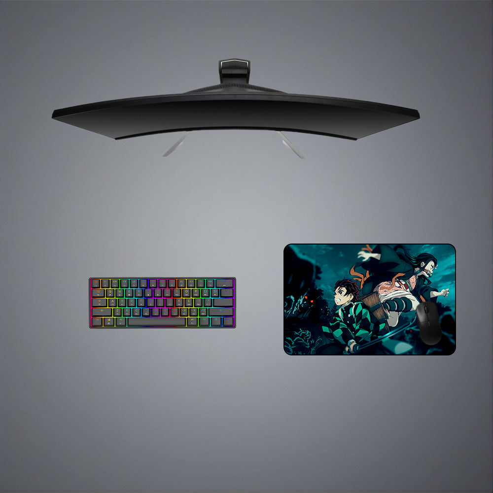 Demon Slayer Fight Design M-XXL Size Gaming Mouse Pad Computer Desk Mat - Kurodrip