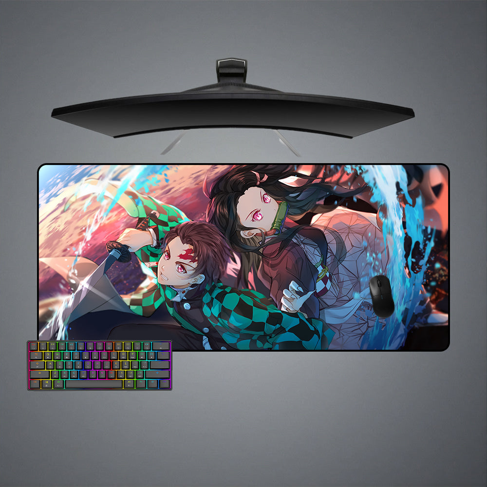 Tanjiro & Nezuko Size Gaming Mouse Pad - Kurodrip