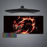 Tanjiro Kamado Fire Size Gaming Mouse Pad - Kurodrip