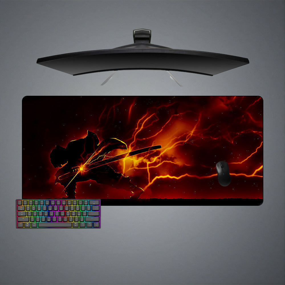 Demon Slayer Zenitsu Dark Size Gaming Mouse Pad - Kurodrip