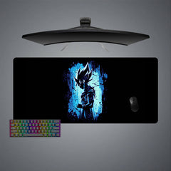 DBZ Goku Blue Aura Size Gaming Mouse Pad - Kurodrip