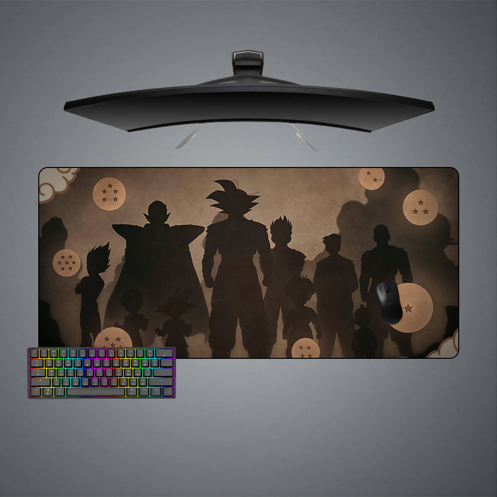 Dragon Ball Silhouette Size Gaming Mouse Pad - Kurodrip