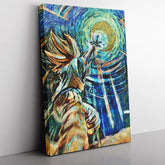 Dragon Ball Z Starry Night Kamehameha Canvas Print Wall Art - Kurodrip