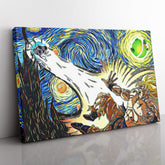 Dragon Ball Z Super Starry Night Goku Canvas Print Wall Art - Kurodrip