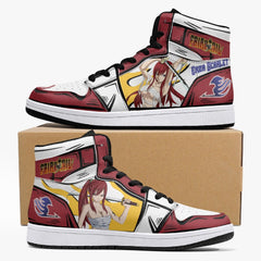 Erza Scarlet Fairy Tail Mid 1 Basketball Shoes