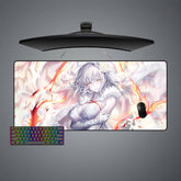 Jeanne d'Arc White Size Gaming Mouse Pad,