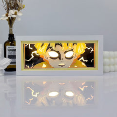 Kurodrip "Zenitsu White Eyes" Demon Slayer Anime Light Box