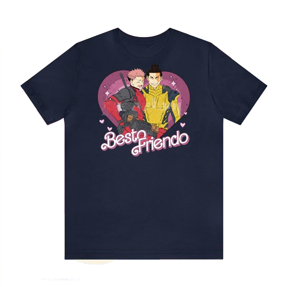 Besto Friendo Yuji Todo Deadpool Wolverine Oversize T Shirt - Kurodrip