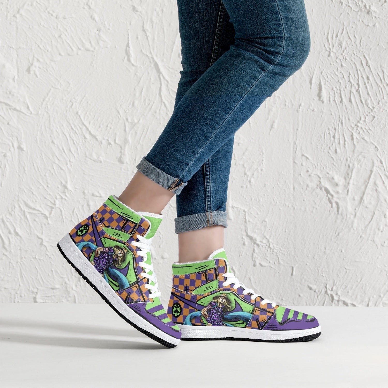 Gyro Zeppeli JoJo's Bizarre Adventure Mid 1 Basketball Shoes
