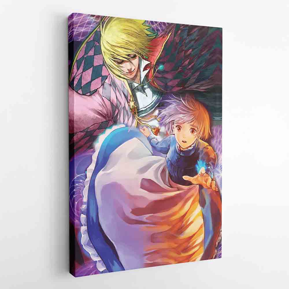 Howls Moving Castle Studio Ghibli Canvas Print Wall Art - Kurodrip