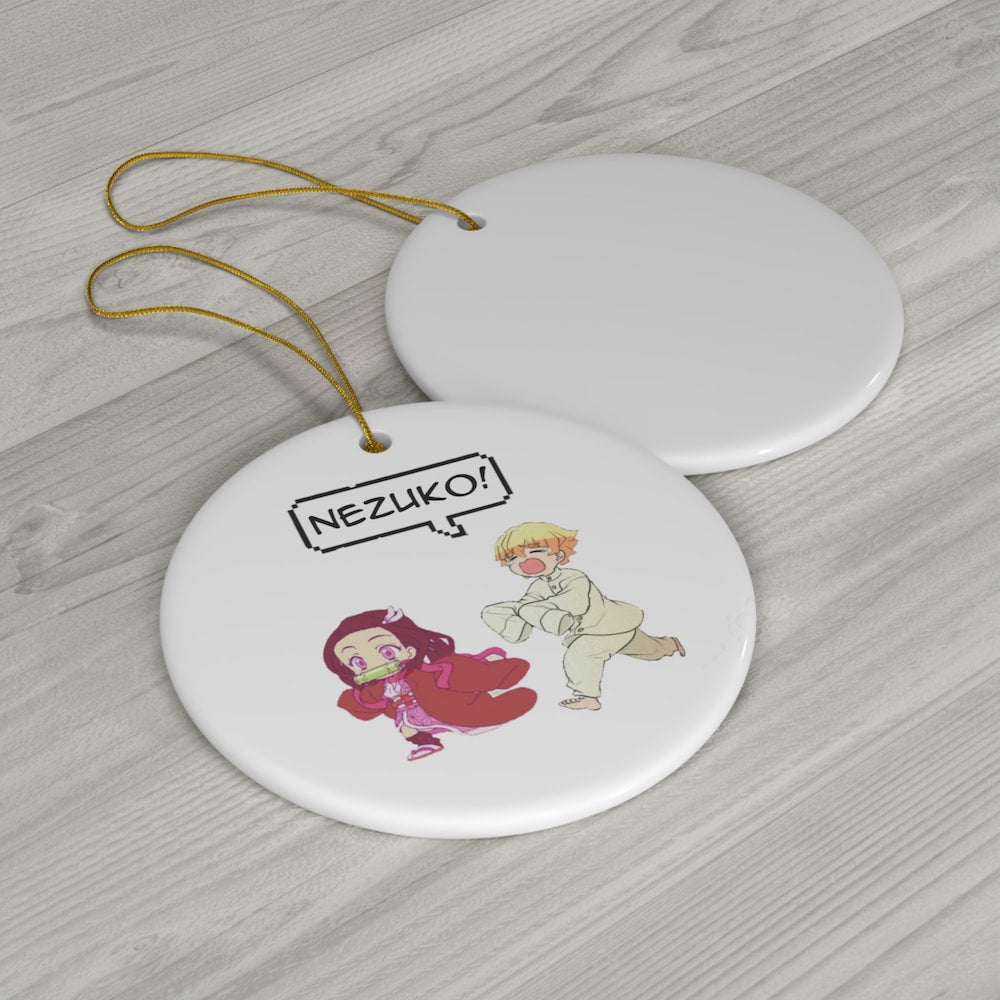 Anime Demon Slayers Characters Zenitsu Nezuko Ornament Anime Ornaments - Kurodrip