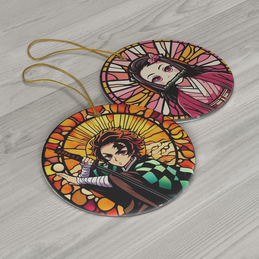 Anime Dual Ornaments: Sword-Wielding Demon Slayer Ornament Anime Ornaments - Kurodrip